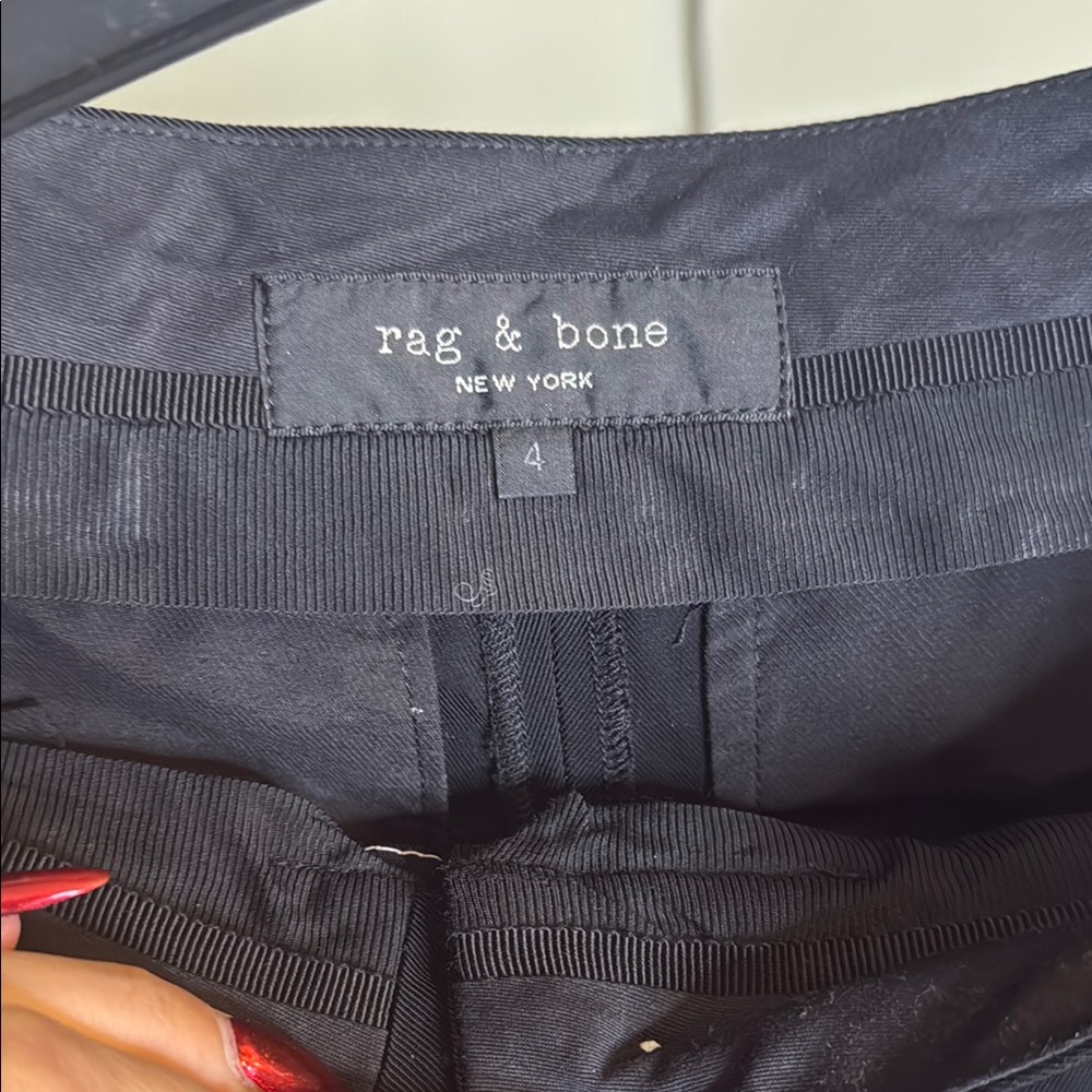 rag & bone Black Button-Detail Pants - Picture 3 of 6